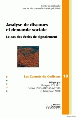 Analyse de discours et demande sociale