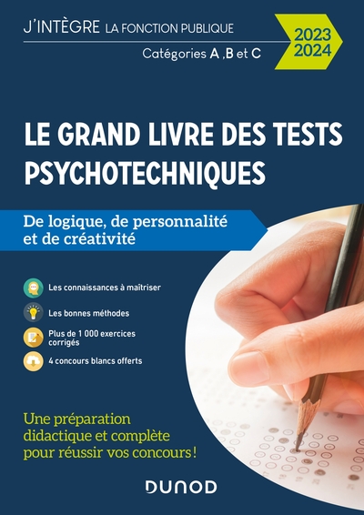 1 - Le Grand Livre des tests psychotechniques de logique, de personnalité et de créativité - 2023-2024