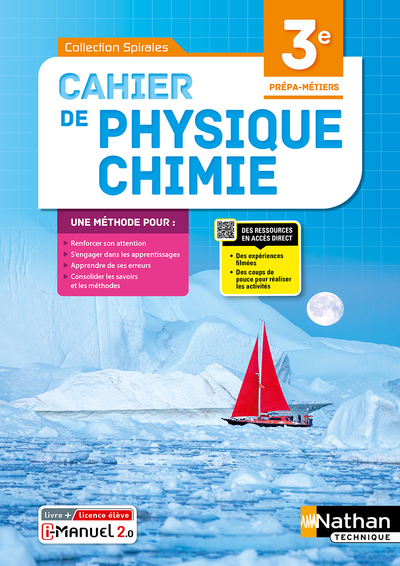 Physique-chimie 3 ème Prépa métiers - Livre + Licence élève 2022