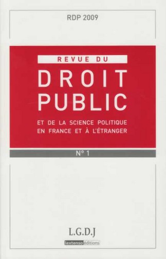 Revue Du Droit Public N 1 2009