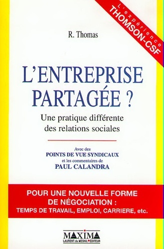 L'entreprise partagée ?