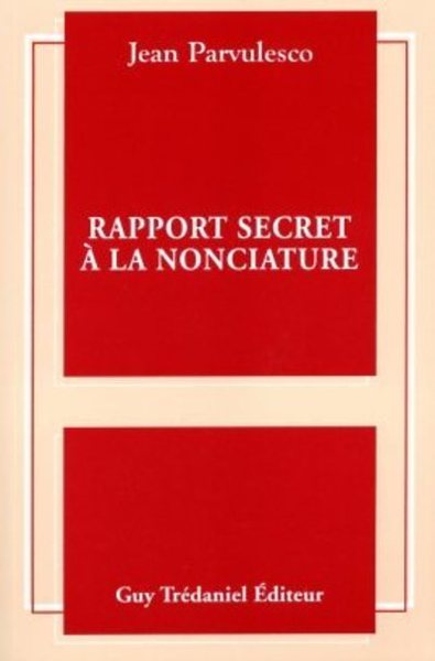 Rapport secret à la nonciature