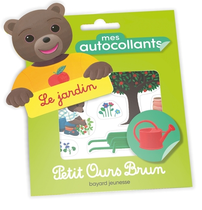 Mes autocollants Petit Ours Brun - Le jardin - Hélène Serre-de Talhouet