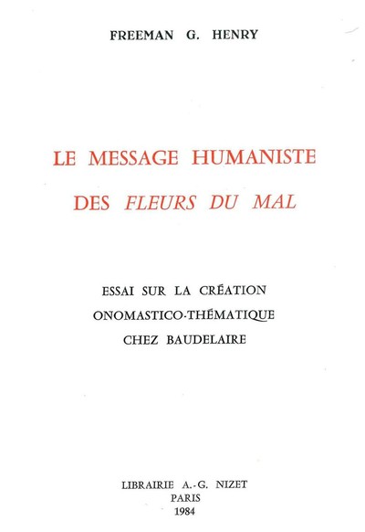 Le Message humaniste des Fleurs du Mal