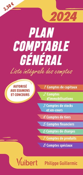 Plan comptable général 2024-2025