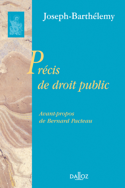 Precis De Droit Public - Reimpression De L'Edition De 1937