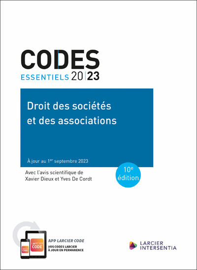 Code essentiel - Droit des sociétés et des associations 2023 - À jour au 1er septembre 2023