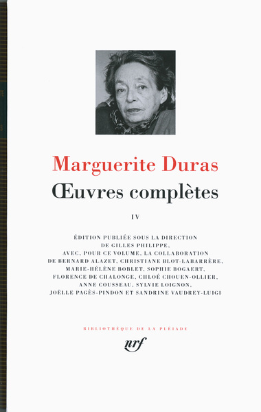 Oeuvres complètes / Marguerite Duras Volume 4