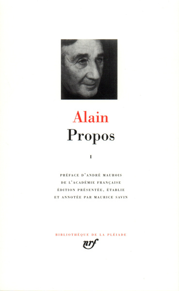 Propos - Volume 1 - Alain