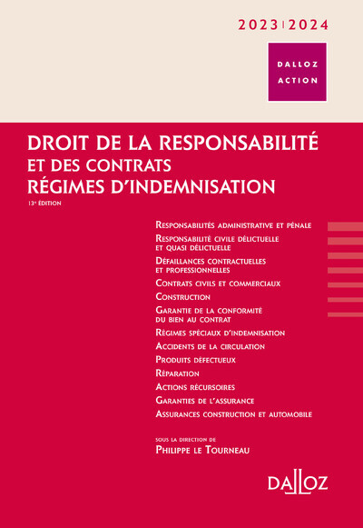 Droit de la responsabilité et des contrats 2023/2024 - Régimes d'indemnisation