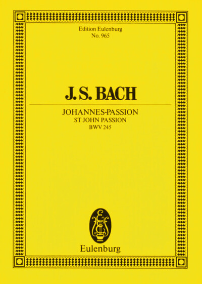 Eulenburg Miniature Scores Volume 245 - Johann Sebastian Bach