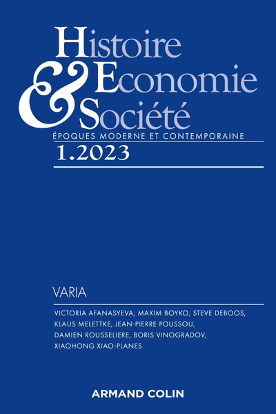 Histoire, Economie et Société 1/2023