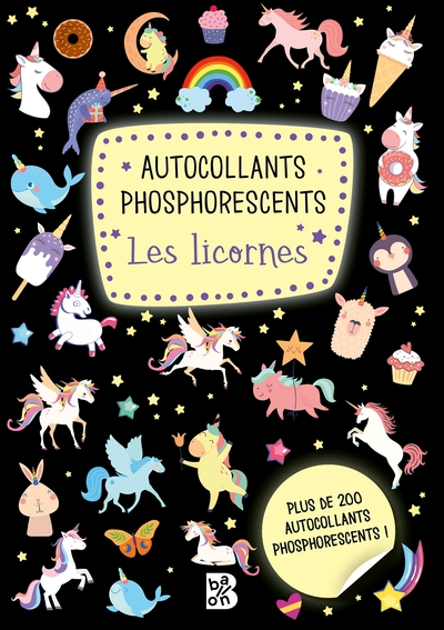 Autocollants phosphorescents - Les licornes