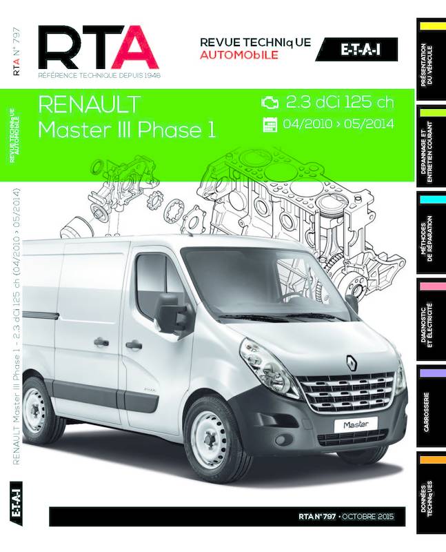 RTA B797 Renault Master III 2.3 dCi 04/2010>Fourgon