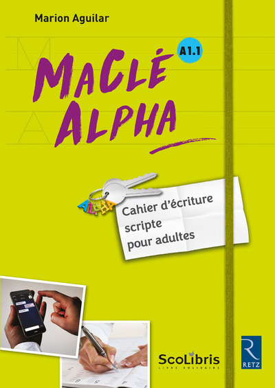 MaClé Alpha cahier d'écriture scripte pour adultes