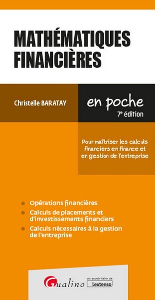 Mathématiques financières - Christelle Baratay