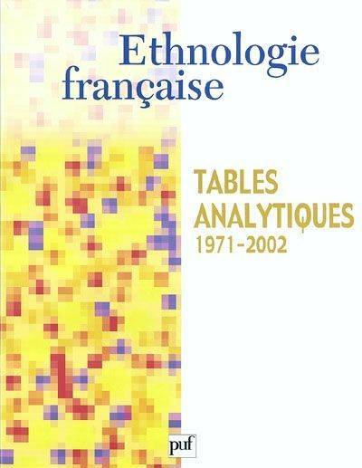 Ethnologie française 2003 - Hors-Série