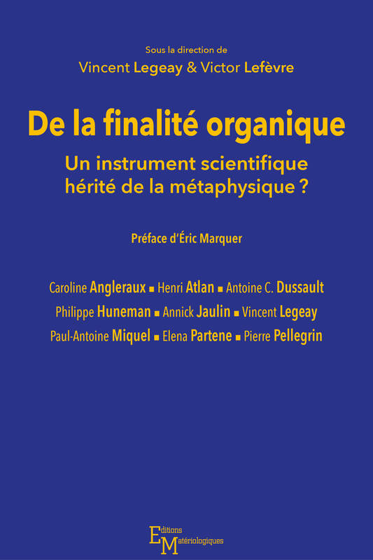 De la finalité organique