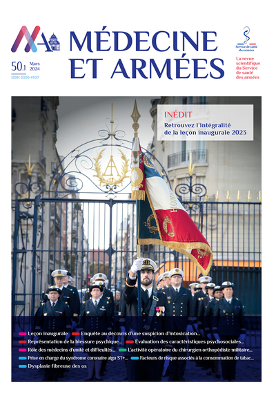 Médecine et Armées Vol.50 No.1