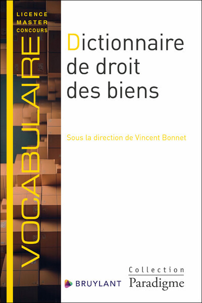 Dictionnaire de droit des biens - Bonnet Vincent