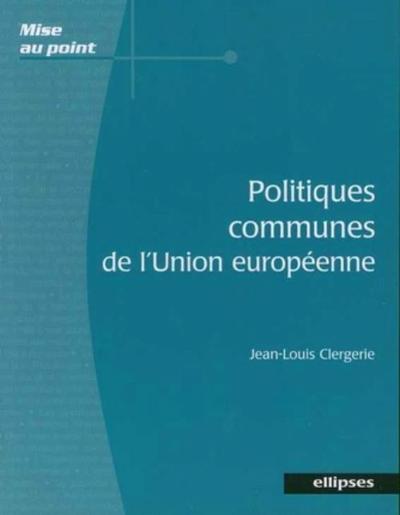 Politiques communes de l'Union européenne