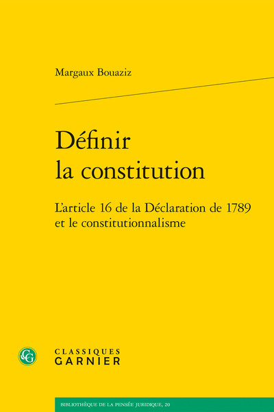 Définir la constitution - Olivier Beaud