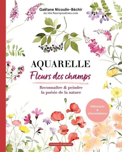 Aquarelle fleurs des champs