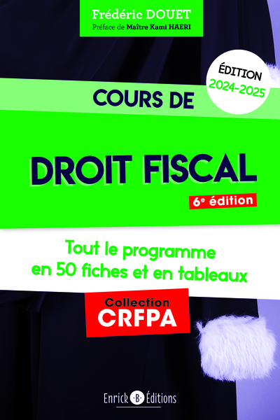 Cours de droit fiscal 2024-2025