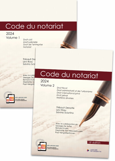 Code annoté - Code du notariat 2024 - À jour au 1er janvier 2024 (2 volumes)