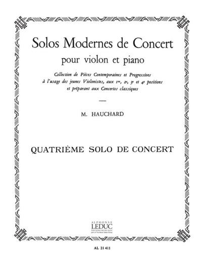 Solo Moderne De Concert N04