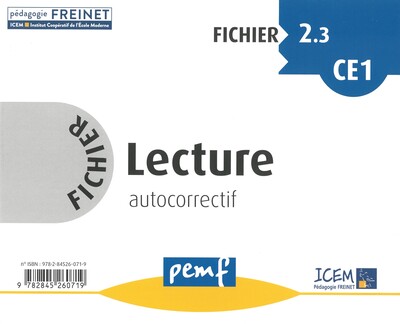 Fichier Lecture CE1 (2.3) - ICEM-Pédagogie Frein