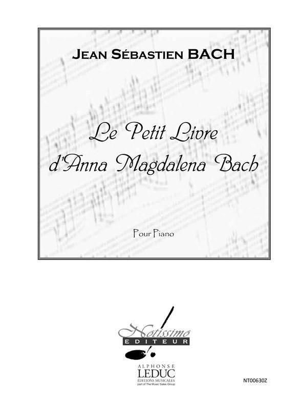 Petit Livre Danna Magdalena Bach Piano - Johann Sebastian Bach