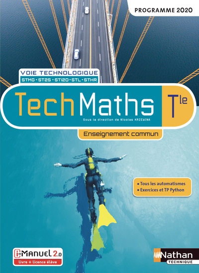 Techmaths Term - Voie Technologique - Enseignement Commun - Livre + Licence Élève - 2020