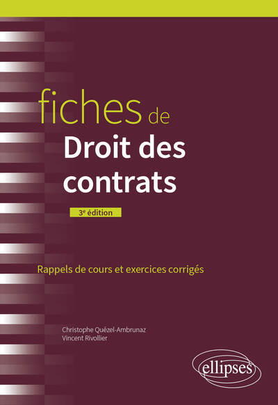 Fiches de Droit des contrats