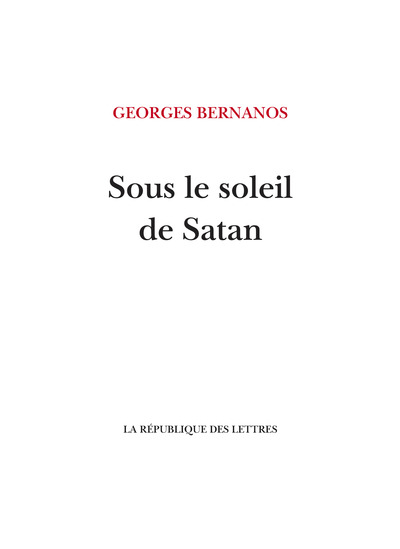 Sous le soleil de Satan