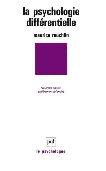 La Psychologie Différentielle