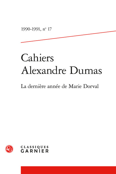 Cahiers Alexandre Dumas