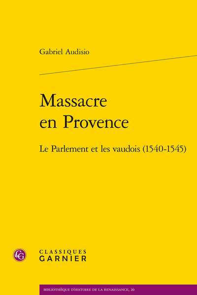 Massacre en Provence - Gabriel Audisio