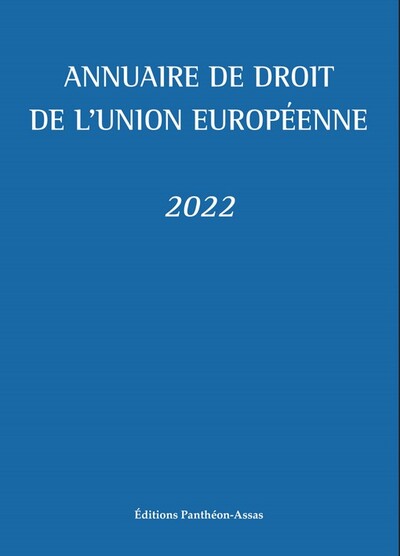 Annuaire de droit de l'Union européenne 2022