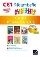 Ribambelle CE1 série jaune éd. 2016 - Guide pédagogique + CD-Rom - Monique Geniquet