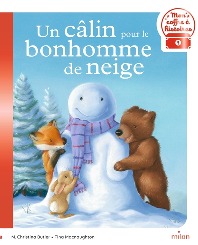 Un câlin pour le bonhomme de neige