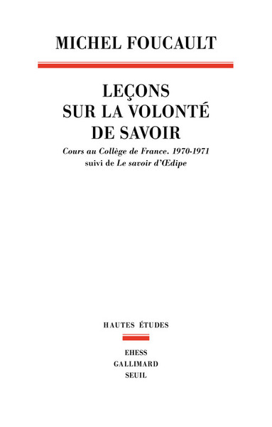 Leçons sur la volonté de savoir