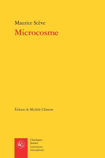 Microcosme - Maurice Scève