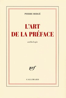 L'art de la préface - Pierre Bergé