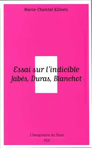 Essais sur l'indicible - Marie-Chantal Killeen