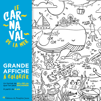 Le Carnaval De La Mer, Grande Affiche À Colorier