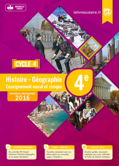 Histoire-Géographie-EMC 4e, édition 2016 - Lelivrescolaire.fr