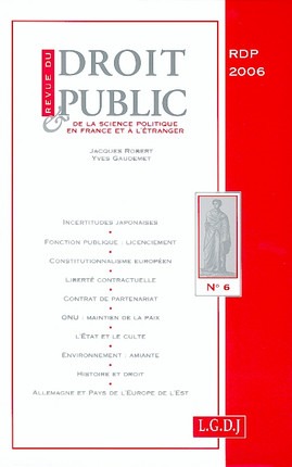 Revue Du Droit Public N 6 2006