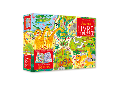 Coffret Au zoo (livre + puzzle de 100 pièces) - Kirsteen Robson