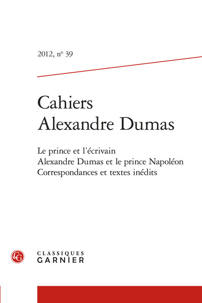 Cahiers Alexandre Dumas